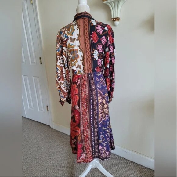 Farm Rio Miranda Shirt Midi Dress size S - Picture 5 of 9
